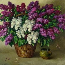 Схема вышивки «серия "сирень"»