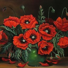 Схема вышивки «картина маки»