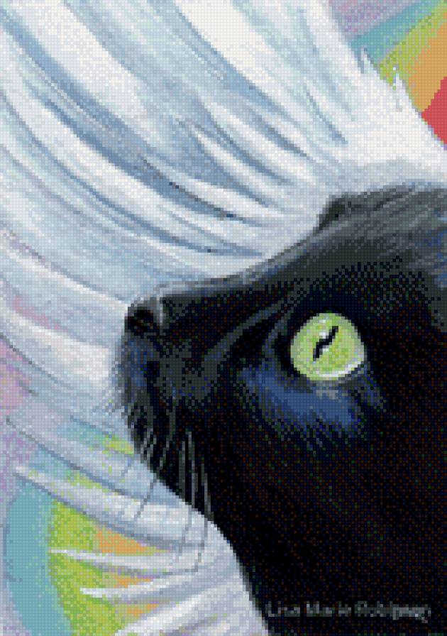 Кошка - ангел, кошка, крылья - предпросмотр