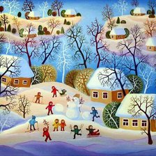 Схема вышивки «зимние радости»