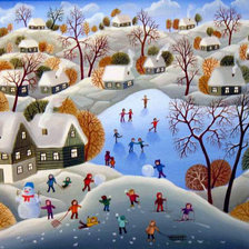 Схема вышивки «зимние радости»