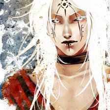 Схема вышивки «лис»