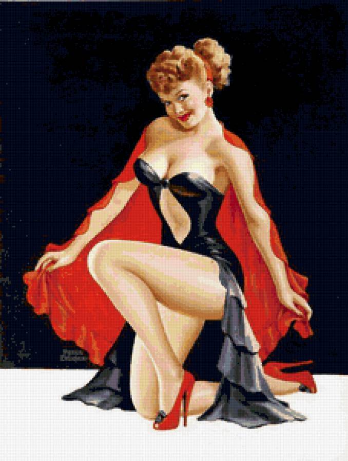 бальные танцы - ретро, девушка - предпросмотр