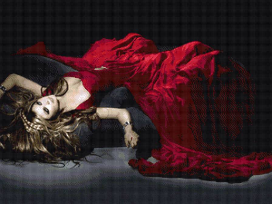 девушка в красном - страсть, девушка - предпросмотр