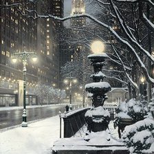 Схема вышивки «ночной город»