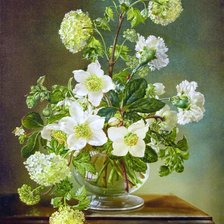 Схема вышивки «Морозник и калина»