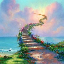 Схема вышивки «stairs to the sky3»