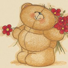 Схема вышивки «мишка 5»