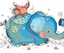 Схема вышивки «слоник»