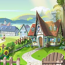 Схема вышивки «сказочный дом 2»