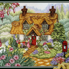 Схема вышивки «дом»