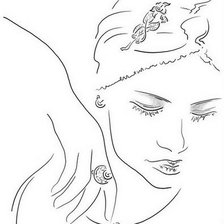 Схема вышивки «лёгкое очертание»