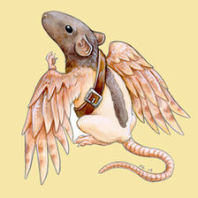 Схема вышивки «Крылатая мышка»