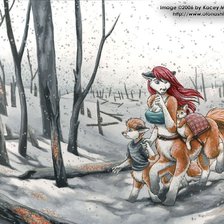 Схема вышивки «В поисках дома»