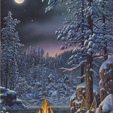 Схема вышивки «северное сияние часть3»