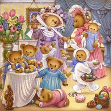 Схема вышивки «мишки»