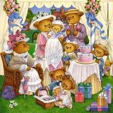 Схема вышивки «мишки»