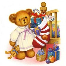 Схема вышивки «мишка»