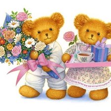 Схема вышивки «мишки»