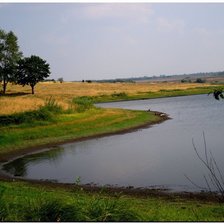 Схема вышивки «пейзаж»