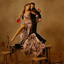 Схема вышивки «Фламенко»