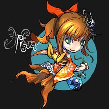 Схема вышивки «рыбы»