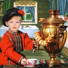 Схема вышивки «у самовара»