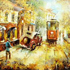 Схема вышивки «Городской пейзаж»