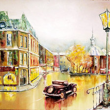 Схема вышивки «пейзаж»