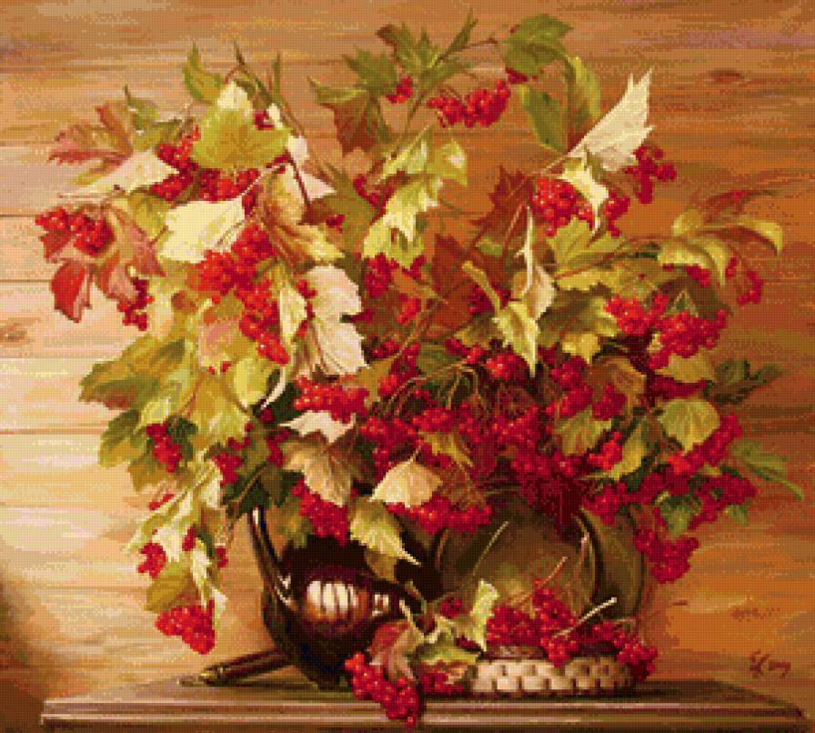 натюрморт - калина, натюрморт - предпросмотр