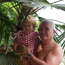 Схема вышивки «дед с внучкой»