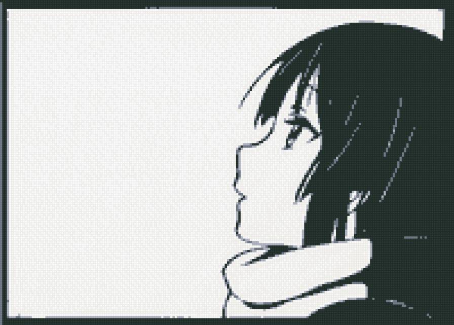 Девушка черно белой - круть - предпросмотр