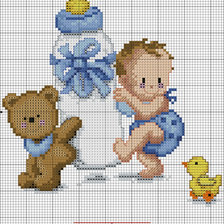 Схема вышивки «метрика»