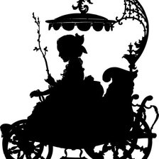 Схема вышивки «силуэт»