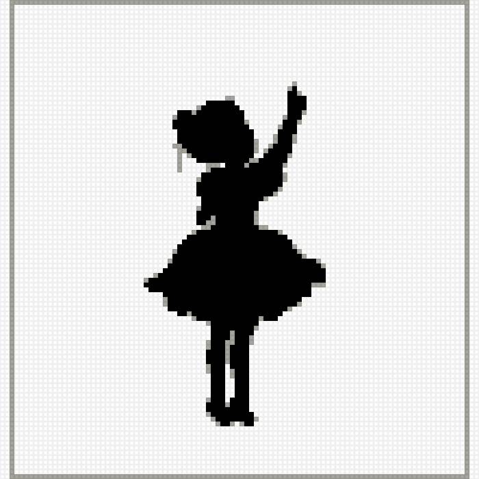 силуэт - силуэт, монохром, дети - предпросмотр