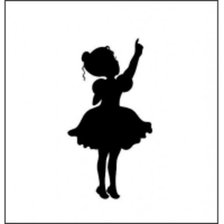 Схема вышивки «силуэт»