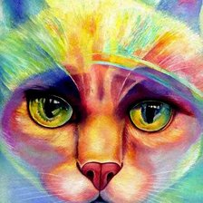 Схема вышивки «Кот»