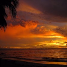 Схема вышивки «закат»