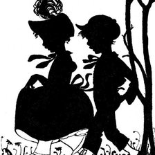 Схема вышивки «силуэт»