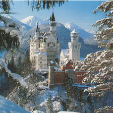 Зимний Нойшванштайн