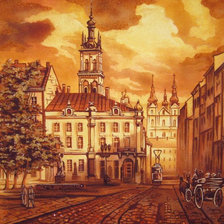 Схема вышивки «Львов»