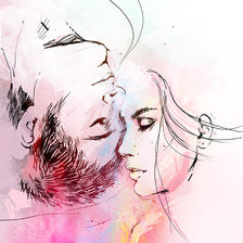 Схема вышивки «пара 9»