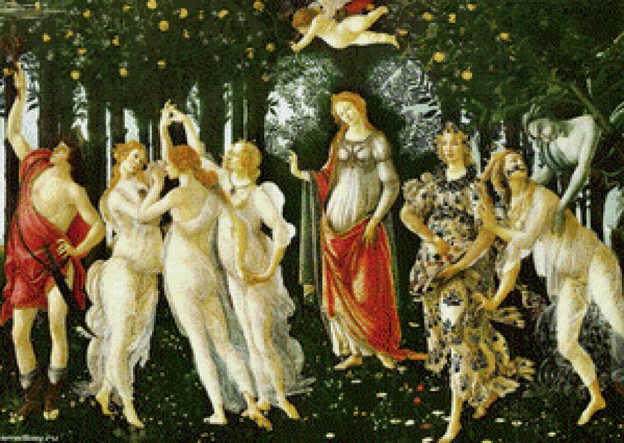 Весна. Ботичелли - ботичелли, три грации, весна - предпросмотр