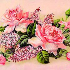 Схема вышивки «розы»