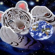 Схема вышивки «тигр»