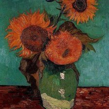 Схема вышивки «Подсолнухи.Ван Гок»