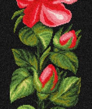 Схема вышивки «роза»