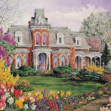 Схема вышивки «casa vittoriana»