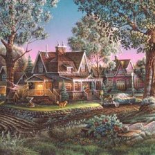 Схема вышивки «piccolo villaggio»