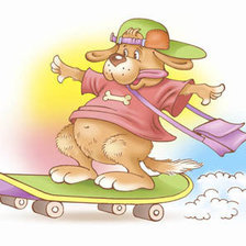 Схема вышивки «песик»